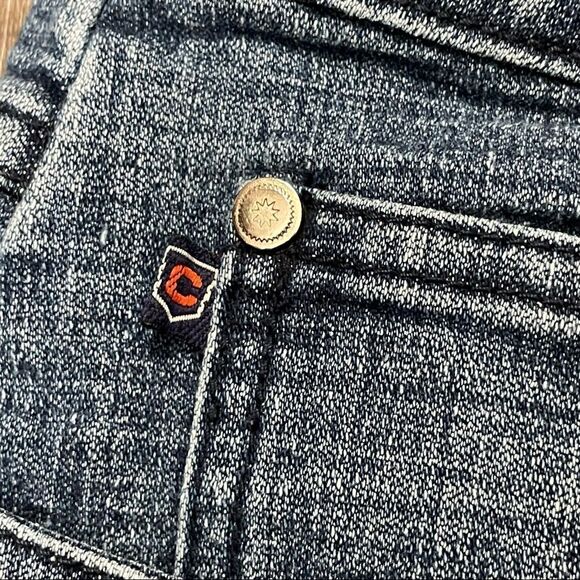 Crest Mid-rise Jeans Blue With Red Stitching Factory Whiskering and Fading 11/12 - Picture 5 of 10